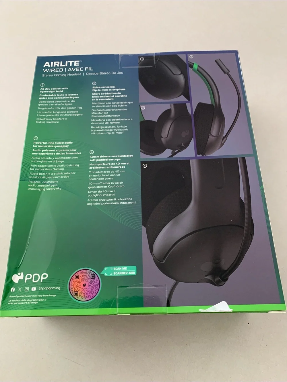 AirLite Wired Gaming Headset for Xbox — Black